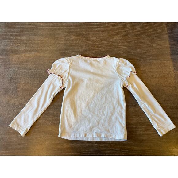 JANIE and JACK Reindeer Shirt Top Youth Girls size 3 RL Christmas Holidays Retro - Picture 3 of 6